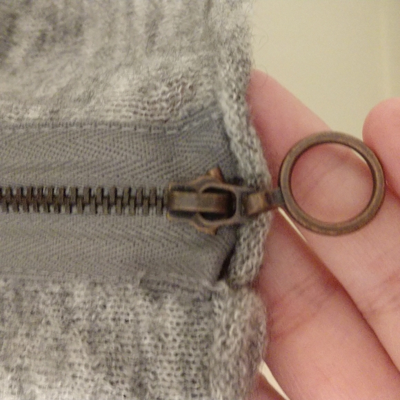 *Host Pick* Moth Anthropologie Soft As Feathers Gray Knit Dress Size Large - Picture 7 of 13